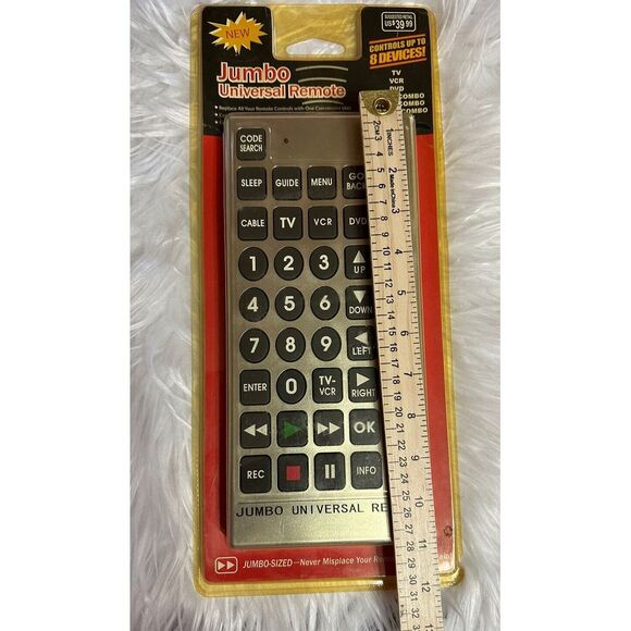 Jumbo Universal Television TV Remote Control Large Button, YK9001 - NEW - Picture 4 of 6